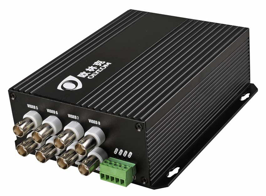 1550nm Fiber Optical HD Video Converter с RS485 Data 8ch Port 1080p AHD CVI TVI 20km Bnc Extender