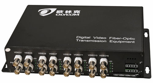 Оптический видеопередатчик и приемник BNC конвертер WDM аналоговый 16ch для цифровой камеры видеонаблюдения