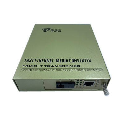 Одиночный входной сигнал AC конвертера 1310/1550nm 220V средств массовой информации локальных сетей оптического волокна ядра