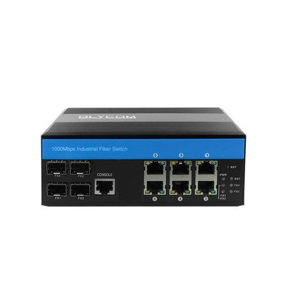 Ранг предохранения от переключателя IP40 локальных сетей порта CE 6 UTP RoHS изрезанная промышленная управляемая