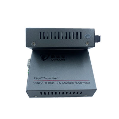 Конвертер DC48V 1310/1550nm средств массовой информации одиночного режима гигабита POE автономный