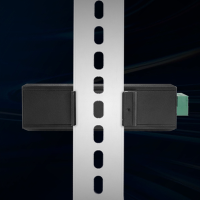 Защищенный 4-портовый PoE коммутатор промышленного гигабитного Ethernet с 2 SFP портами, безвентиляторный металлический корпус, CE