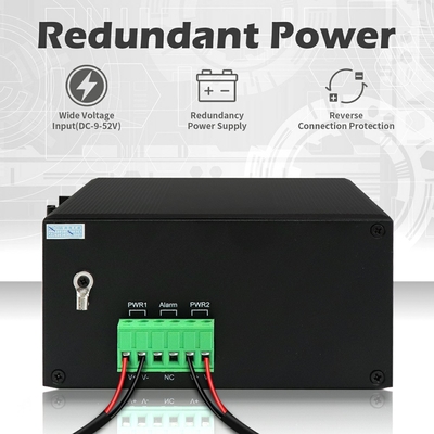 Gigabit Industrial Managed PoE Switch 7 Port с управляемым кольцом волокна 2.5G