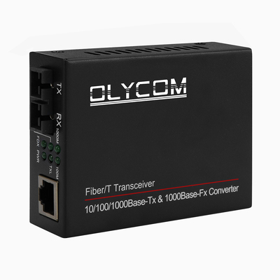 Мультимодный преобразователь СМИ Гигабитная сеть Двойная волоконная 850nm Неуправляемый DC5V