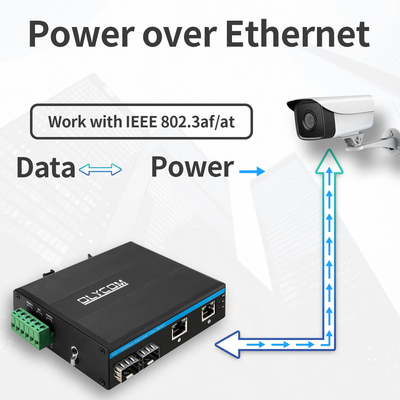 Переключатель 48v POE 4 локальных сетей сети гигабита портов POE мини автономный