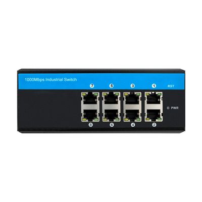 8 портов Гигабитный POE переключатель Прочная сеть Неуправляемый DC48V Активный PoE 240W выход