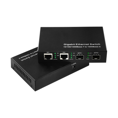 Гигабитный коммерческий Ethernet-свич 4 портов Sfp оптоволоконный бесконтрольный DC5V