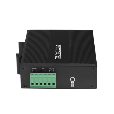 промышленные автономные порты сети стандарта Ethernet IP40 -40° гигабита x переключателя 5 Din-рельса локальных сетей гигабита 5-Port – 75°C (- 40° – 167°F)
