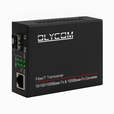 1G SFP Media Converter Гигабитные волоконно-оптические Ethernet неуправляемый мини размер черный DC5V