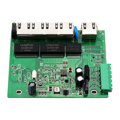 5 портов E-Mark Industrial Network Switch PCBA на основе гигабита неуправляемый 12V 24V