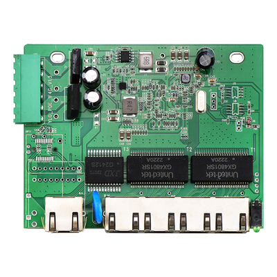 5 портов E-Mark Industrial Network Switch PCBA на основе гигабита неуправляемый 12V 24V