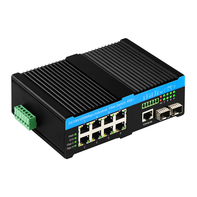 Гигабит 802.3bt PoE Управляемый 8-портный коммутатор 2.5G Fiber Web L2 Управляемый без вентилятора 720 Вт