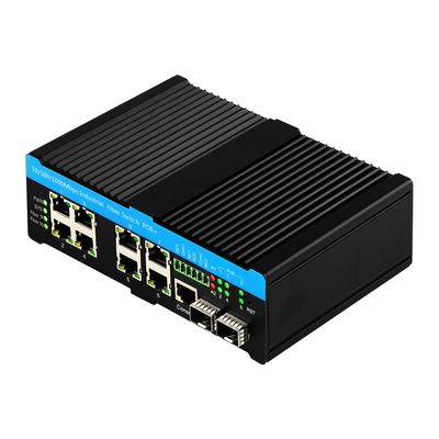 Гигабит L2 Управляемый 90 Вт PoE переключатель 10 портов с 2 комбо-портами