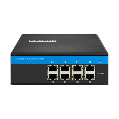 E-Mark Industrial Network Switch 8 Port Gigabit Ethernet Неуправляемая прочная динорель