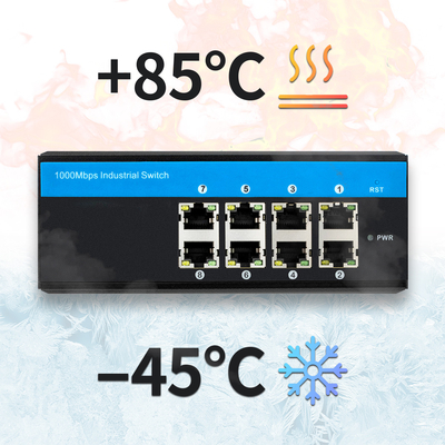 IM-WS080GE 8 портов E-Mark Ethernet Switch Гигабитный неуправляемый Din Монтированный 24V вход