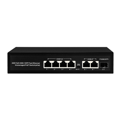 Сетевой коммутатор Gigabit 4 Port POE не управляется с 2 SFP/RJ45 100/1000M Uplink