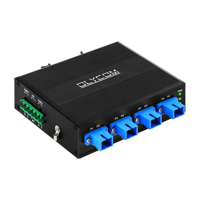 4 портовой оптический обходный переключатель SC/UPC CONNECTOR SIMPLEX 1310/1550NM DC24V DIN MOUNTED