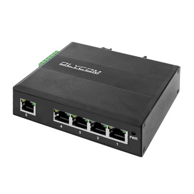 5 портов RJ45 Гигабитный неуправляемый промышленный коммутатор Ethernet с IP40 E-Mark и монтажом Din-Rail
