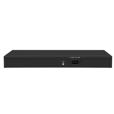 16 портов Гигабитный переключатель Poe 300 Вт Бюджетный неуправляемый VLAN 250-метровый расстояние SFP-волокно