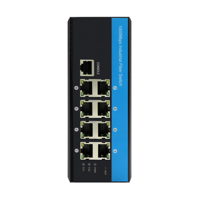 8 Port Managed DC48v Industrial Ethernet Switch Din Rail Гигабитный сетевой коммутатор