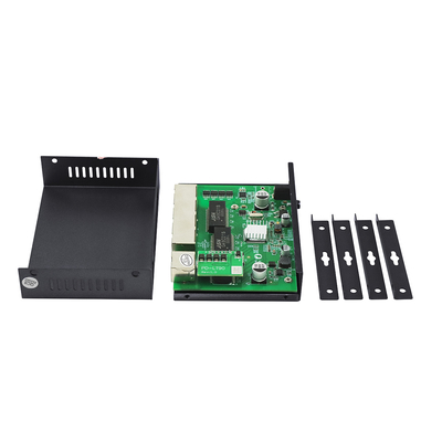4 порта Гигабит POE Extender Коммерческий класс 60 Вт PD Uplink Для PoE IP-камер