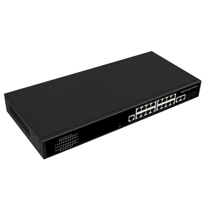 16 портов Gigabit Managed PoE Switch Commercial Rack Type 300W с 4 портами подключения