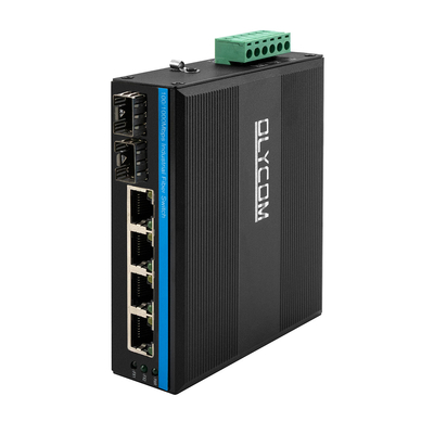 6 портов Gigabit Unmanaged POE Switch с 2 Sfp Fiber Switch с входом DC48V