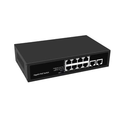 8 портов Гигабитный сетевой коммутатор PoE VLAN 250-метровый AI PoE 120 Вт Бюджет неуправляемый