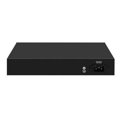 16 портов PoE Switch 10/100M Ethernet с 2 SFP/RJ45 Uplink для камер видеонаблюдения 300W Бюджет