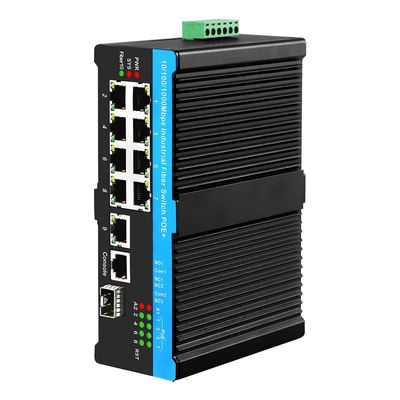 8-портовый управляемый коммутатор L2 Ultra PoE ERPS 2.5G Ring с 1*SFP/RJ45 Uplink PoE Af/At/Bt