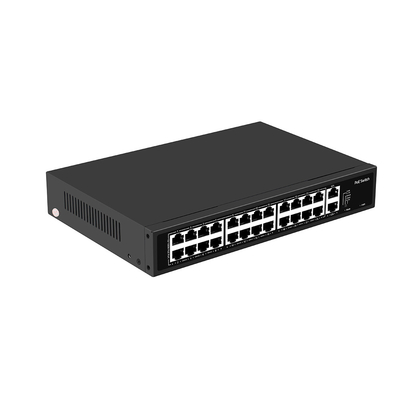 24 порта CCTV Poe Switch Unmanaged 100M Fast Ethernet Rack Тип 300W Бюджетный вход AC