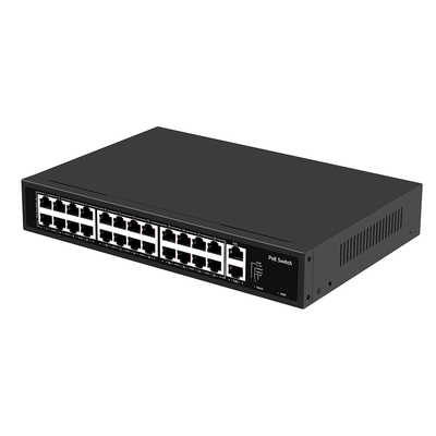 24 порта CCTV Poe Switch Unmanaged 100M Fast Ethernet Rack Тип 300W Бюджетный вход AC