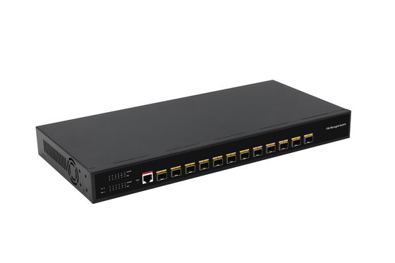 Рабочий стол 12 Порт 10G L3 Управляемый коммутатор 12* SFP+ Порты Волоконно-оптический коммутатор