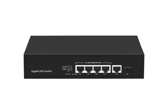 6 портов 10/100/1000mbps POE Fiber Switch с 4 портами