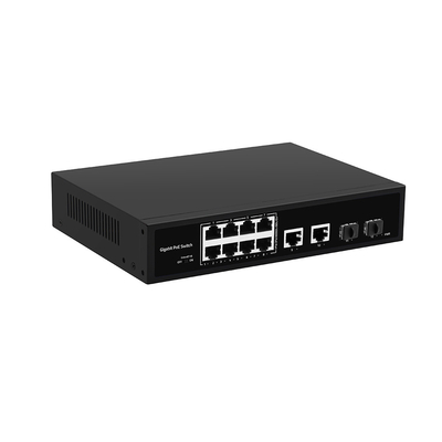 8 портов PoE Fiber Switch Гигабит Неуправляемый 120 Вт Бюджетный 250-метровый PoE Extender