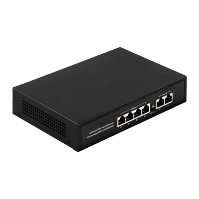 OEM ODM Быстрый Ethernet 10/100mbps 4 портовый коммутатор Poe с 2 подключенными портами