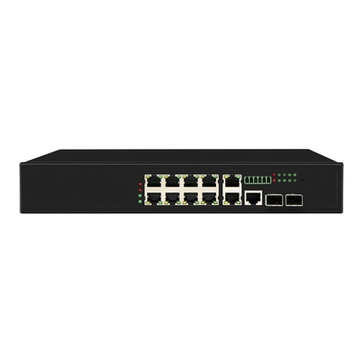 8 портов Poe Switch с 90W управляемыми 2*2.5Gb SFP порты + 2 комбо порты POE волоконный коммутатор