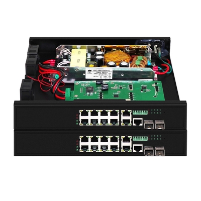 8 портов Poe Switch с 90W управляемыми 2*2.5Gb SFP порты + 2 комбо порты POE волоконный коммутатор