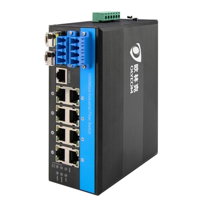 10 портов 2.5G SFP Bypass управляемый коммутатор промышленного волокна POE 8*10/100/1000mbps RJ45