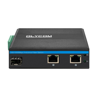 Мини гигабитный 2RJ45+SFP Poe Switch Внешний оптический преобразователь волокна
