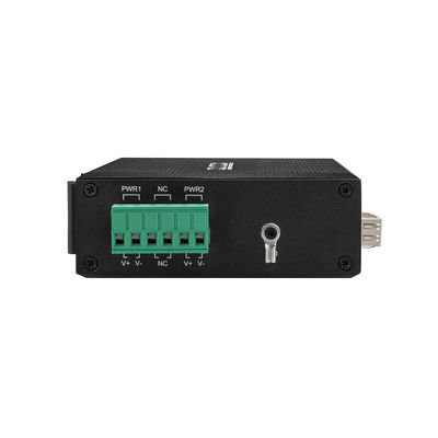 Мини гигабитный 2RJ45+SFP Poe Switch Внешний оптический преобразователь волокна