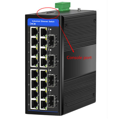 20 портов Гигабит Управляемый переключатель слой 2 Основанный на 4 SFP слоты Поддержка кольцо ERPS Din монтирован