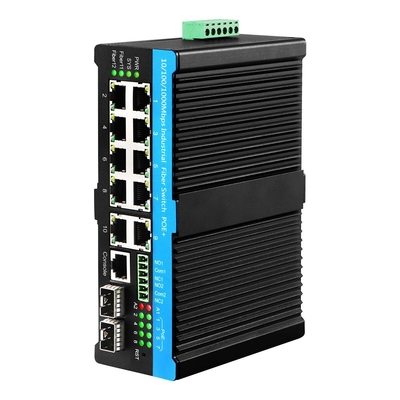 Управляемый промышленный коммутатор POE с 9,6KB Jumbo Frame и поддержкой питания IEEE 802.3af/at/bt