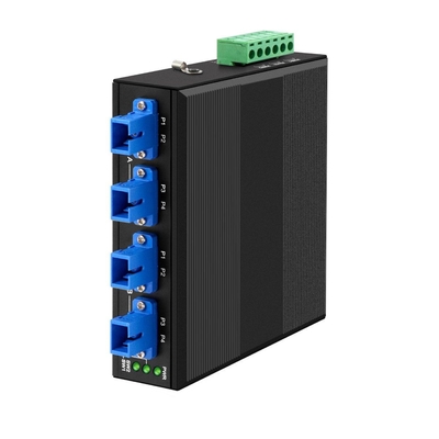 4-канальный промышленный оптический обходный переключатель D2X2B Din Rail DC24V Ввод SM/MM для отказа от питания
