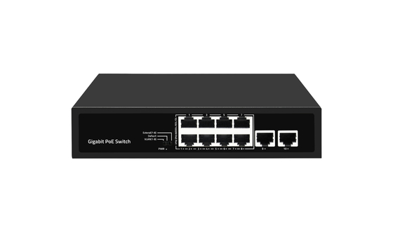 8 портов полный гигабит PoE сетевой коммутатор поддержка Vlan PoE расширение 120 Вт бюджет