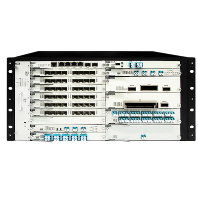 OTN DWDM 5U шасси 20 сервисных слотов для 100G 200G 400G передачи двойного питания