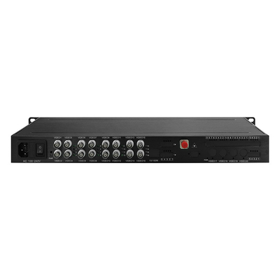 1080P 4K AHD CVI TVI Видео Медиа Конвертер Цифровой оптический расширитель 1U Rack 16 Port