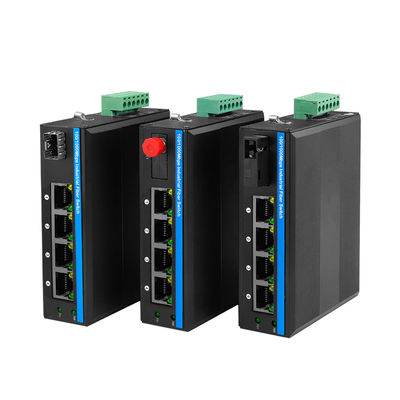 4 Порт Промышленный PoE переключатель Гигабитная сеть Активный PoE 120 Вт Бюджет Неуправляемый Din Rail