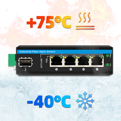 5 портов Гигабит Неуправляемый POE переключатель DC48-52V Электроснабжение Ethernet переключатель для наружного использования