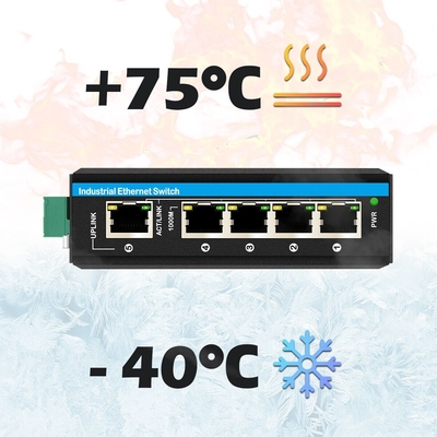 Мини 5 портов промышленный эфирный переключатель 4 RJ45 порт на 1 восходящий RJ45 гигабитный неуправляемый переключатель dc12v/24v вход